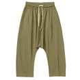 thumbnail image 4 of Zylarhe Casual Pants for Men Men's Cargo Splicing Harun Pants Style Neutral Casual Straight Pants Casual Pants Outdoor, 4 of 5