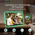 thumbnail image 5 of Apolosign 14" 2K Neon Light Digital Picture Frame, WiFi Smart Photo Frame with 1920 x 1200 IPS Touchscreen and AI Color-Changing LED Strip, Quick Share via Frameo App, Gift for Family & Friends, 5 of 10