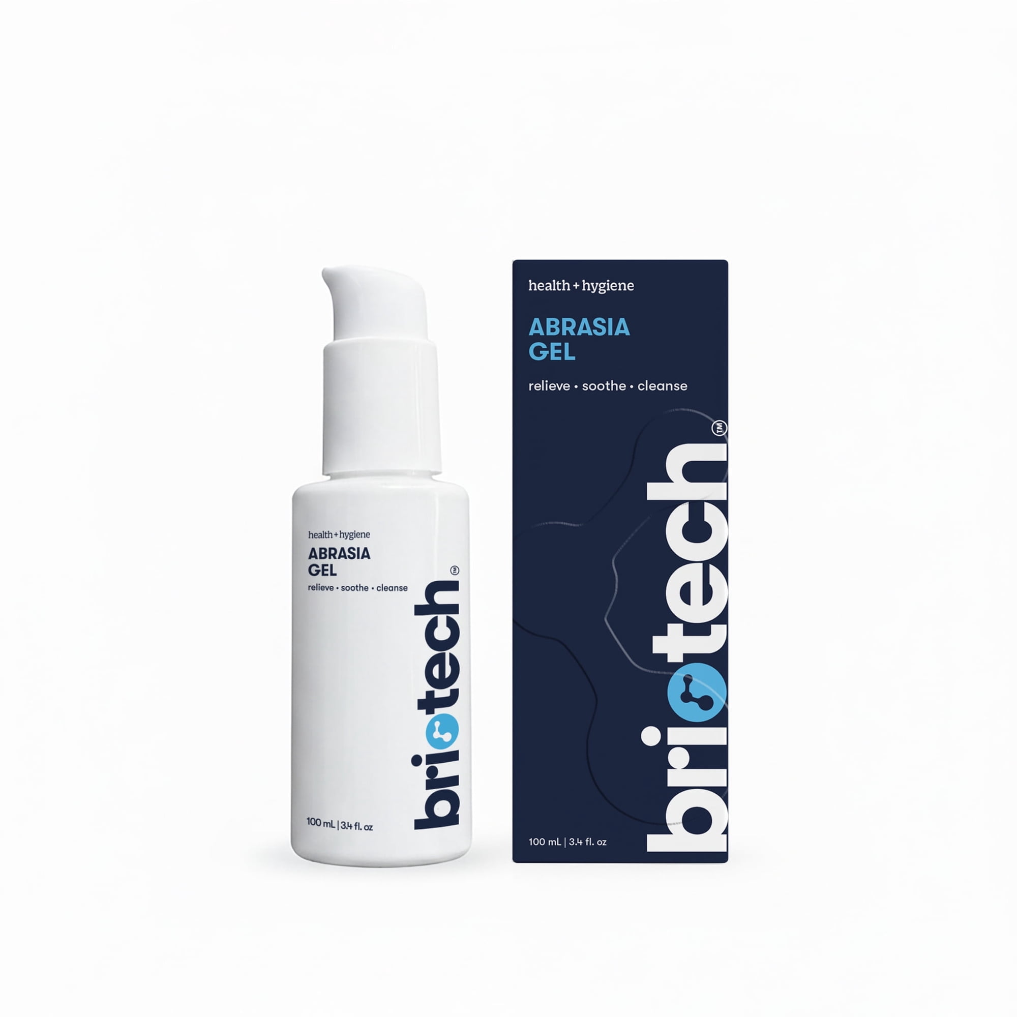 Briotech Abrasia Gel, Clinically Tested Hypochlorous Acid, 3.4 fl oz (1 Pack)