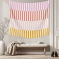 thumbnail image 5 of Colorful Stripe Large Tapestry for Bedroom Wall Hanging Tapestry,Modern Pink Red Yellow Vertical Striped Ceiling Backdrop Tapestries Poster Blanket Wall Decor for Teens Room Living Room 86" x 104", 5 of 8
