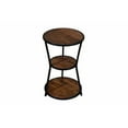 thumbnail image 4 of Powell Engle 3-Tier Side Table - Black Base with Brown Wood Top, 4 of 10