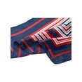 thumbnail image 4 of INSPIRE CHIC Foulard Carré pour Femme Foulards Imprimés à Couleurs Contrastantes Fichu Foulard de Cou Rouge Bleu Géométrique 19.69x19.69 Pouces, 4 of 5