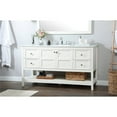 thumbnail image 2 of Elegant Decor Theo 60" Zinc Alloy MDF Single Bathroom Vanity in White, 2 of 7
