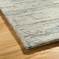 thumbnail image 4 of TOWN & COUNTRY LUXE Remi Abstract Line Art Handcrafted 100% Wool Area Rug, Grey/Blue, 6"x9", 4 of 10