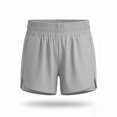 thumbnail image 6 of COMVALUE Women's 2 in 1 Running Shorts High-Split Athletic Short High Waisted 3" Liner Workout Gym Short with Pockets (Dark Gray, XL), 6 of 9