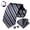 Navy Blue/Grey, variant on Mens Ties Solid Color Satin Necktie and Pocket Square Tie Formal Cufflinks Sets for Men Wedding