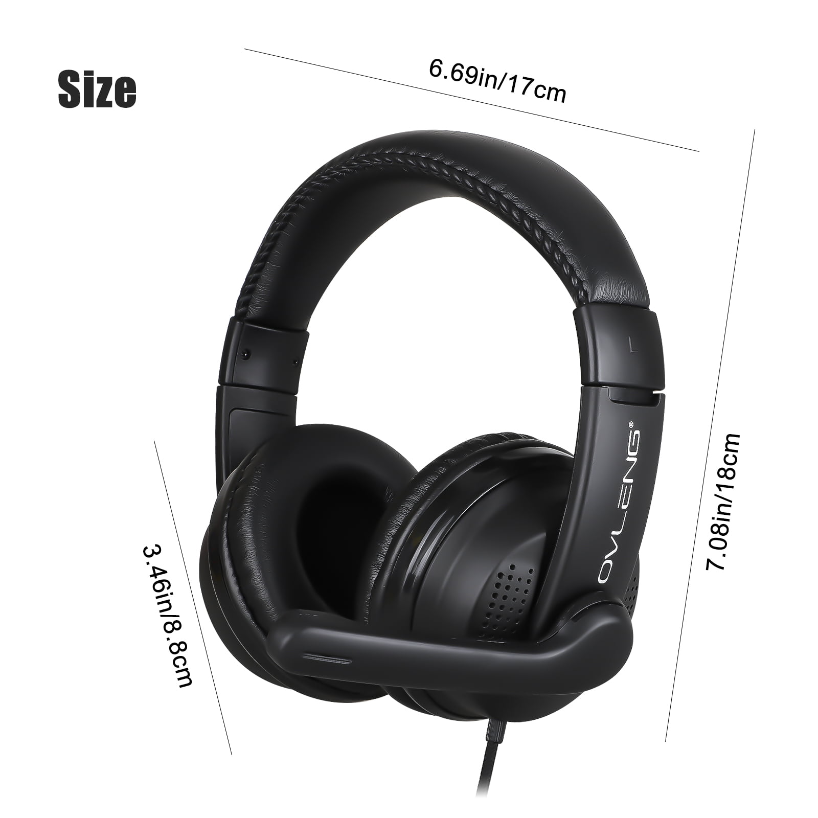 Tsv Stereo Gaming Headset With Noise Canceling Mic 3 5mm Surround Sound Gaming Headphones With Volume Control Soft Memory Earmuffs Fits For Ps4 Xbox One Pc Nintendo 3ds Laptop Psp Tablet - rotate resize tool headphone transparent roblox