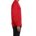 thumbnail image 3 of Hanes Essential-T Men's Long Sleeve T-Shirt | Soft Crew Neck 100 Cotton Tee, Athletic Red, 2XL, 5 oz, 3 of 5