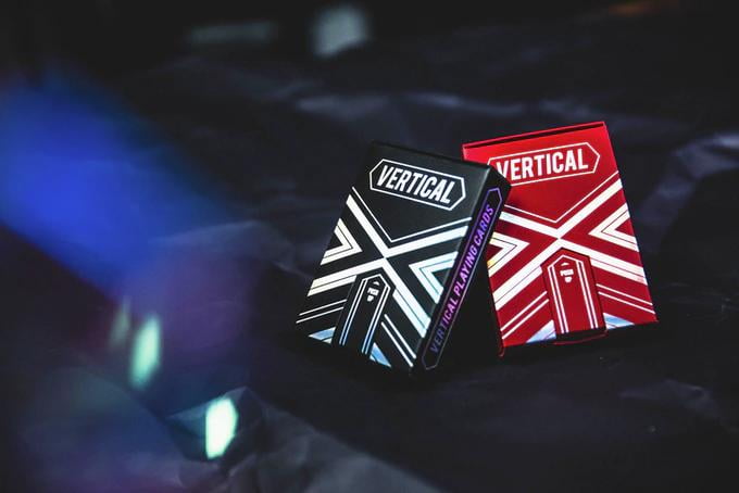 Vertical Standard (Black, Holo Tuck) Playing Cards by ARK