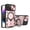 Pink, variant on Heavy Duty Case for iPhone 11 6.1 inch, Camera Lens Sliding Cover with Hidden Bracket Magnetic Car Mount Holder, Rugged PC+TPU Hybrid Military Grade Shockproof Lens Protection Case,Pink,iPhone 11