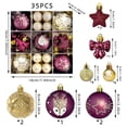 thumbnail image 3 of Fmbmuo Christmas Decorative Ball Pendant 35Pcs Colorful Plastic Ornaments for Tree Wedding Scene Decor Christmas Decor,Multicolor, 3 of 5