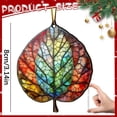 thumbnail image 3 of Fall Leaves Ornaments,2D Acrylic Maple Leaves Window Hanging Decor Fall Ornaments,Colorful Acrylic Hanging Decor Fall Leaves Ornaments for Small Tree, Window, Autumn Home Decoration,D, 3 of 5