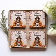 thumbnail image 4 of Happy Thanksgiving Basset Hound Welcome Thankful Fall Autumn Pumpkin Set of 4 Stone Coasters Bassets Dog Breed Lovers Gifts Idea 4x4in Absorbent Soapstone Coaster - 02021, 4 of 5