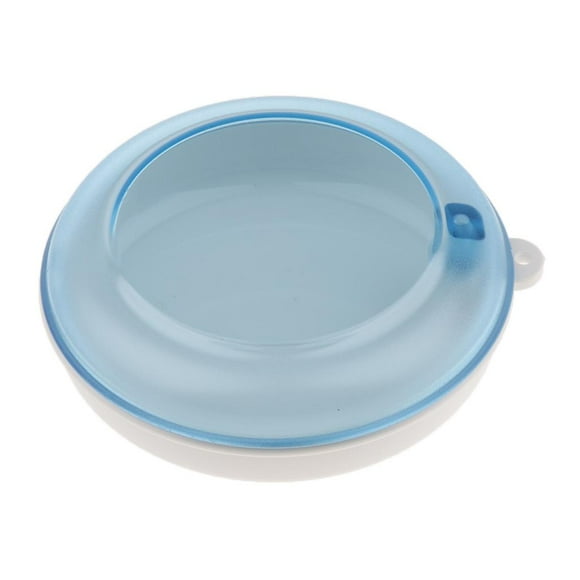 Caja de Almacenamiento de Prótesis de Tamaño de Bolsillo Yuyangstore Estuche Protector Bucal Blanco Azul