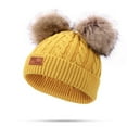 thumbnail image 6 of Taybagh Baby Hats Cozy Knit Head Cap with Furry Ball Kids Winter Hats for Boys and Girls, 6 of 9