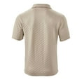 thumbnail image 3 of Yuzhih Mens Casual Knit Shirts V Neck Short Sleeve Stretch Golf T Shirt Solid Color Summer Clothes Golf Shirts for Men, 3 of 6