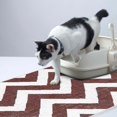 thumbnail image 2 of SussexHome Pets Ultra-Thin Cat and Dog Litter Mat for Litter Box - Washable Soft Natural Cotton Cat and Dog Feeding Mat - Paws-Kind Slip Resistant Place Mat - 2' x 3', 2 of 7