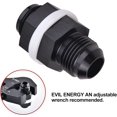 thumbnail image 4 of GFDYREE Male 10AN Bulkhead Fuel Cell Fitting Adapter Aluminum Straight 2PCS, 4 of 5