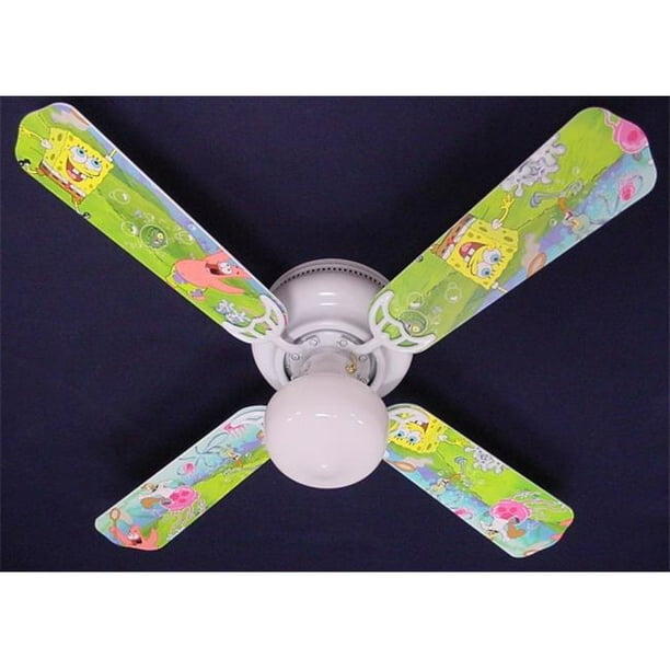 Ceiling Fan Designers 42FAN-KIDS-SBSP Sponge Bob Carré Pantalon Ventilateur de Plafond 42 Po