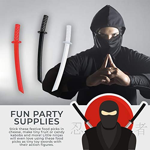 Fun Express Ninja Espada Cupcake o Comida Picks - 72 Piezas Fun Express Fun Express
