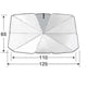 thumbnail image 2 of Car Sunshade Windshield Sun Shade, Titanium Silver Cloth Foldable Windshield Sun Shade Umbrella, 2 of 5