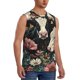 thumbnail image 2 of Balery Vintage Sunflower Cow Camisetas sin mangas para hombre, absorbe la humedad y protege contra el mal olor.-Large, 2 of 7