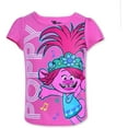 thumbnail image 2 of Trolls Poppy, Barb and Branch Girls 3 Pack Character Short Sleeve Tees, Toddler, 2 of 7