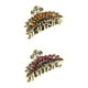thumbnail image 1 of Pinzas para el cabello Sunnimix Garra de pelo grande para mujer Cristal Metal 2 Piezas, 1 of 7