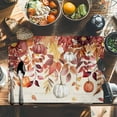 thumbnail image 6 of Fall Pumpkin Placemats Set of 8 Maple Leaves Red Leaf Vintage Letter Heat Insulated Linen Place Mats, Washable Stain-Proof Table Mats for Dining Tables Holiday Decor 13x19inch, 6 of 9