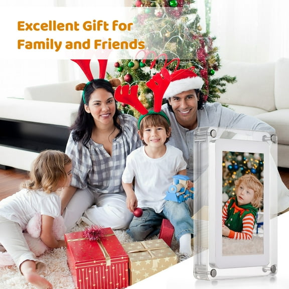 10.1 Inch WiFi Acrylic Digital Photo Frame Digital Picture Frame Photo/ Music/ Video Player Auto Rotation Built In 16GB Memory For Friends Families