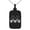 Black, variant on Stainless Steel Letter M Initial 3D Monogram Engraved Small Rectangle Dog Tag Charm Pendant Necklace