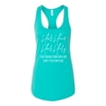thumbnail image 2 of Half Hood Half Holy Pray With Me Ladies Racerback Tank Top, Tahiti Blue, Large, 2 of 3