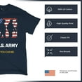 thumbnail image 6 of US Army Be All You Can Be T-shirt American Flag Military Veteran DD 214 Patriotic Armed Forces Licensed Men's Tee, 6 of 7