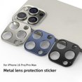 thumbnail image 3 of Aluminum Alloy Camera Lens Protector for iPhone 16 Pro/Pro Max - Custom Fit, Shock Absorption, Scratch Resistance, Easy Installation, 3 of 8