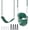 Green, variant on KINSPORY Toddler & Child Swing Seat, Heavy-Duty High Back Fully Assembled, Iron Chain Eva Swing for Indoor/Outdoor, Hanging Tree Straps(Green)