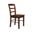 thumbnail image 5 of Set of Two Solid Wood Madrid Ladderback Chairs in Espresso, 5 of 11