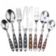 thumbnail image 2 of NewwayResin Rivets Stainless Steel Cutlery 4 In 1 Set Utensils Dinnerware compatible Home, 2 of 5