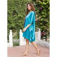 thumbnail image 5 of Oussum Women Satin Short Kaftan Nightwear Plus Size Dress in Double Shade Casual Ladies Sleepwear Tunic Online, 5 of 8