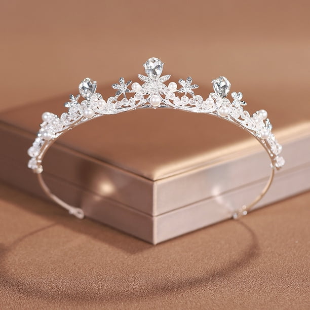 Princess Crown Crystal Queen Tiaras for Girls Bridal Hair  display picture 1