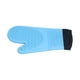 thumbnail image 4 of Manoplas de silicona para horno con guantes para hornear antiescaldaduras con aislamiento térmico de algodón para cocina casera, color azul, 4 of 10