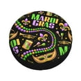 thumbnail image 3 of Junzan Mardi Gras3 Tire Cover Wheel Protector For Truck Suv Trailer Camping Rv Tire Covers-17 Inch, 3 of 9