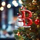 thumbnail image 1 of Adornos navideños, adornos navideños, regalos navideños, 26 letras, decoración para árbol de Navidad, adornos colgantes para árbol de Navidad, adornos navideños personalizados, decoración navideña, de, 1 of 6
