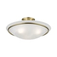 thumbnail image 2 of Livex Lighting - Newburgh - 3 Light Semi-Flush Mount In Transitional Style-7, 2 of 9