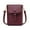 Wine, variant on Womens Shoulder Bags Fashionable Handbag Shoulder Crossbody Mobile Phone Bag Solid Color Women's Bag Blue