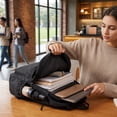 thumbnail image 4 of Solid Color Aesthetic College Backpack, Lightweight Solid Color Large Capacity Laptop Daypack, Suitable for Work, Travel and Casual Daily Use - Black, 4 of 7