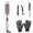 Pink, US standard, variant on CNV Professional 2-in-1 Infrared Heated Round Brush Hair Styler, Ceramic Tourmaline Thermal Comb for Root Lift and Volume, 10 Precise Heat Levels with LCD