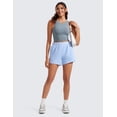 thumbnail image 4 of CRZ YOGA Womens Butterluxe Double Lined Cropped Tops Racerback Tanks Sleeveless Casual Workout Crop Shirts, 4 of 5