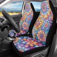 thumbnail image 2 of XYZCANDO Flowers Print Auto Seat Covers Soft Interior Decor Car Seat Covers car Front Seats SUV Front Seats, All-Season Anti-Slip Vehicle Cars, 2 of 10