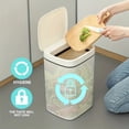 thumbnail image 5 of [Touchless Trash Bin] Automatic Sensor Trash Can | Hands-Free Touchless Operation, Modern White - for Home, Office, Hotel, Bathroom, Kitchen - No Batteries Included - Ideal for Small Spaces & Car, 5 of 6
