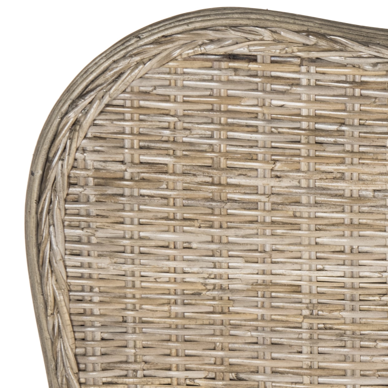 SAFAVIEH Imelda Coastal Rustic Rattan Headboard, Queen, Grey